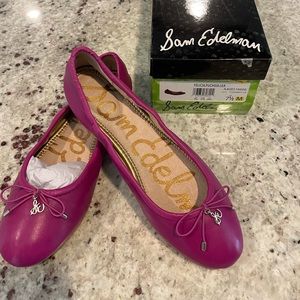 SAM EDELMAN | Felicia Flat Fuchsia Lea
